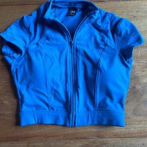 dance crop top zip up size petite